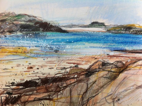 'Low Tide, Knockvologan, Isle of Mull' by artist Sarah Carrington